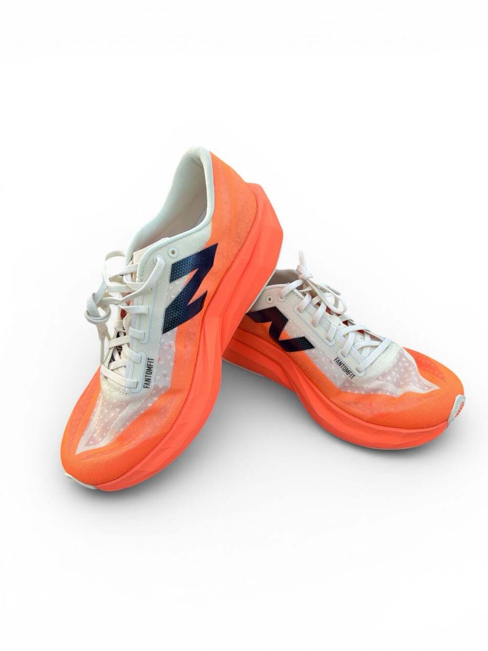 New Balance FuelCell Rebel v4 Running Shoes Orange White Men's Size 11.5